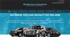 Desktop Screenshot of bluebonnetlimos.com